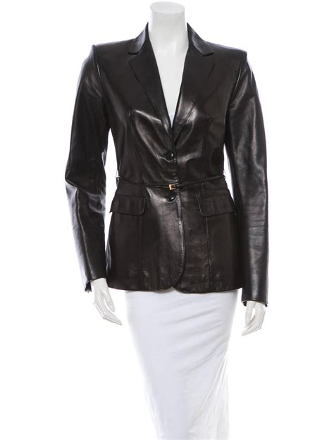 prada leather blazer|prada blazer for women.